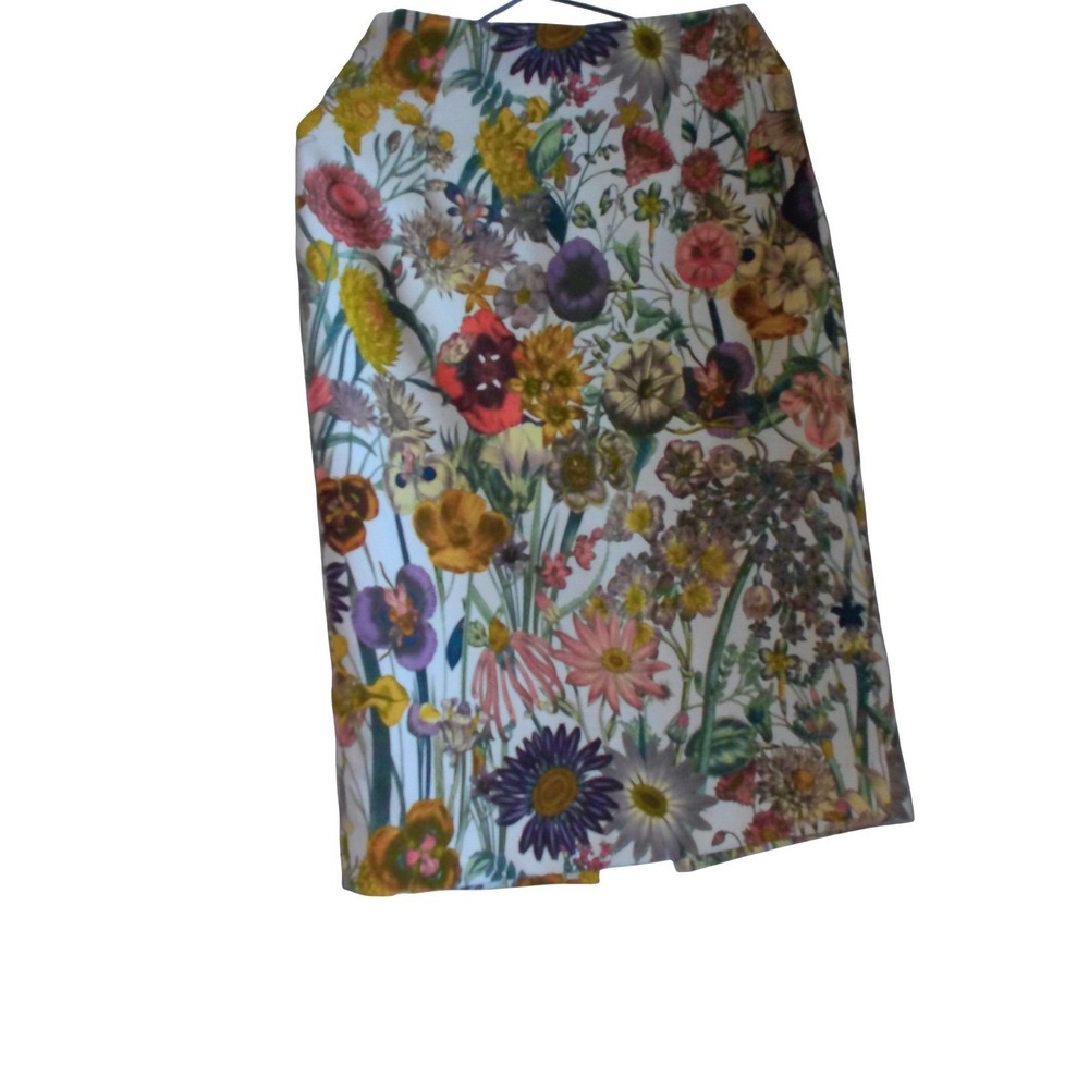 Catherine Catherine Malandrino Floral Pencil Skirt Multi Color Botanical‎ Size 8